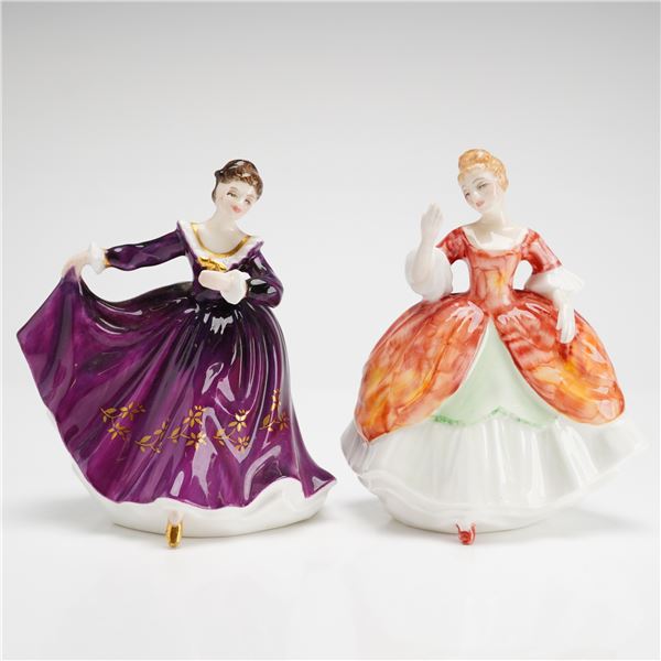 2pc Royal Doulton Mini Figurines Kirsty HN3246 and Christine HN3269