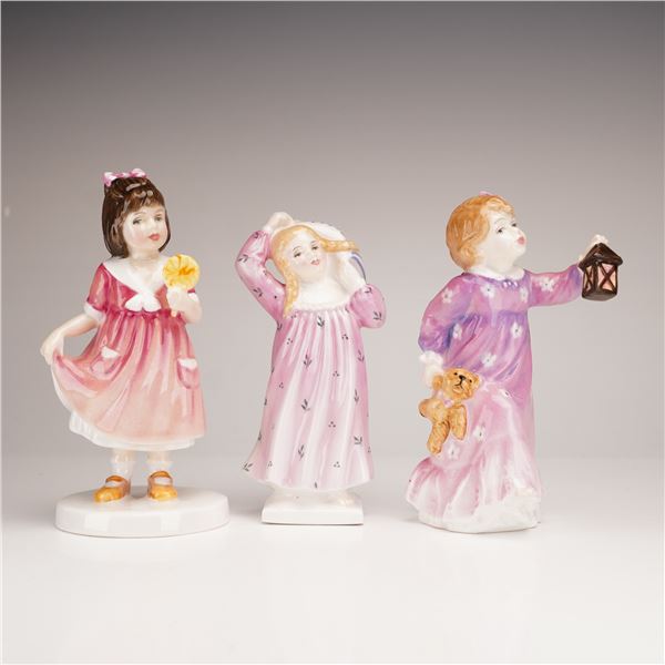 3pc Royal Doulton Figurines, HN2270, HN3663, and HN3762