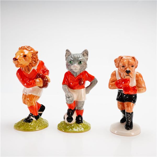 Beswick Sporting Character and Footballing Felines Figurines