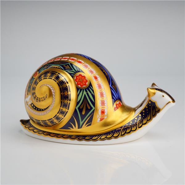 Royal Crown Derby Garden Snail Paperweight