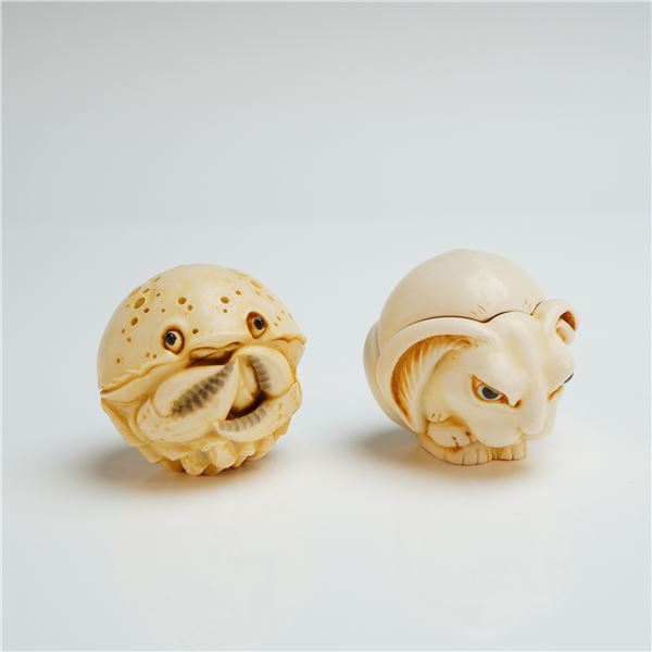 2pc Harmony Kingdom Roly Polys Box Figurines, Fergie & Costello