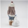 Image 2 : Lladro Porcelain Figurine Eskimo Boy with Pet 01005238 with Box