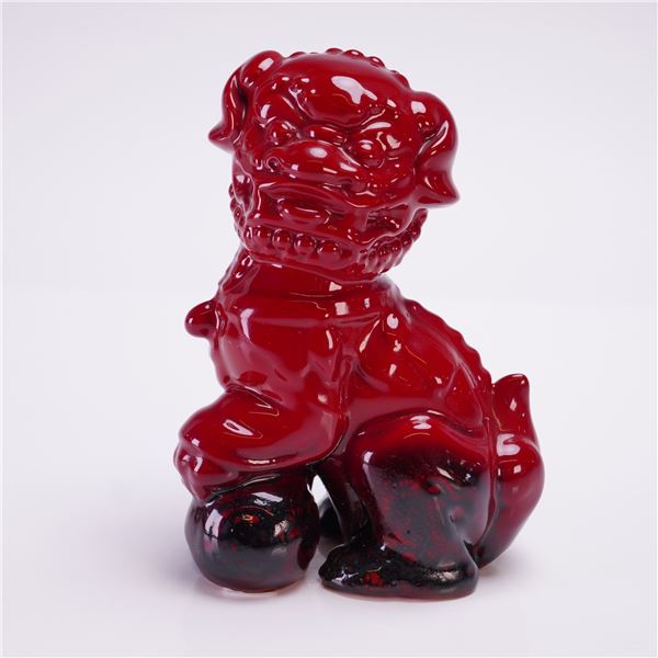 Royal Doulton Flambe Porcelain Figurine, Dog of Fo