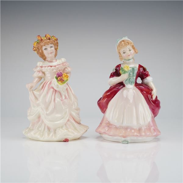 2pc Royal Doulton Porcelain Figurines Bridesmaid and Valerie