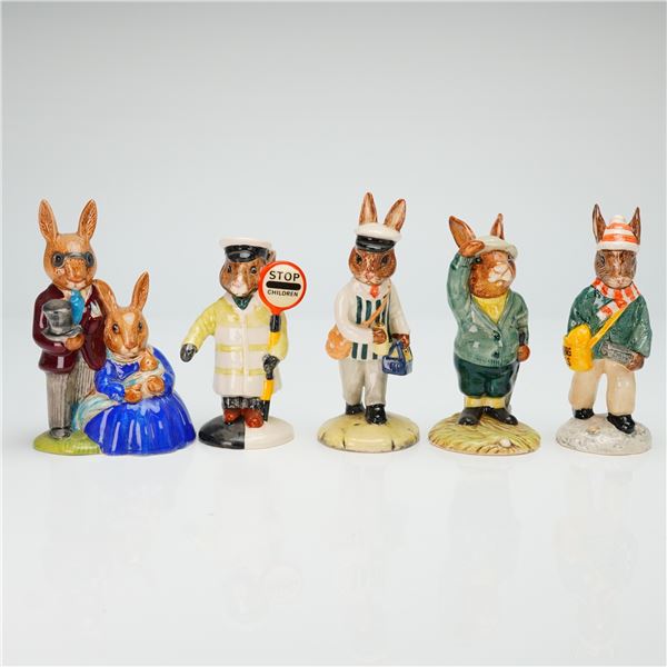 5pc Royal Doulton Bunnykins Figurines, DB1, 32, 65, 77 & 125