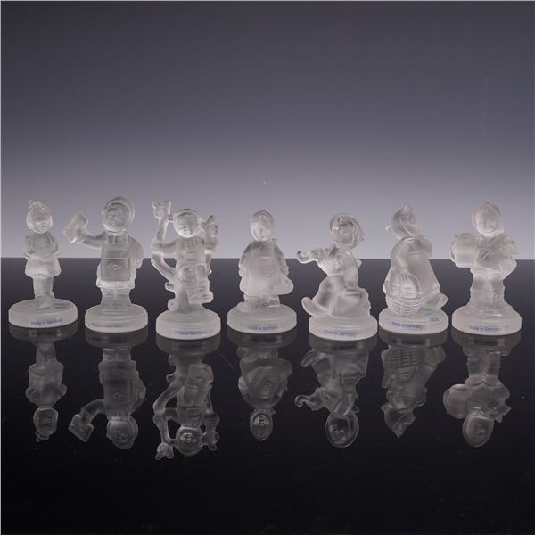 7pc Crystal Goebel Hummel Figurines