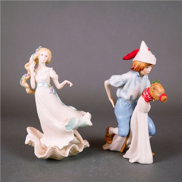 2pc Cybis Porcelain Figurine, Aphrodite and Yankee Doodle Dandy