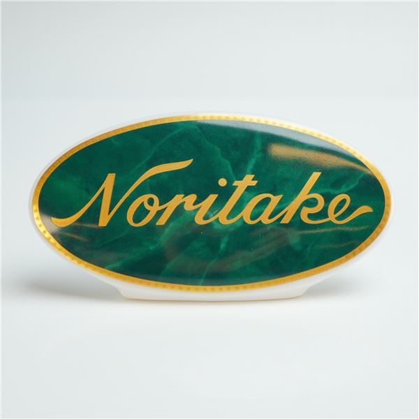 Noritake Porcelain Retail Display Name Plaque