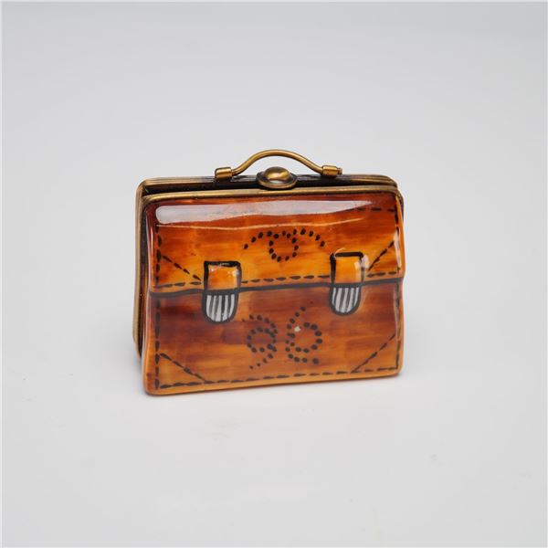 Rochard Limoges Briefcase Trinket Box