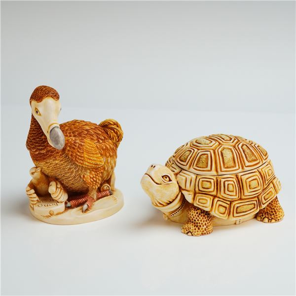 2pc Harmony Kingdom Trinket Boxes, The Last Laugh & One Step Ahead