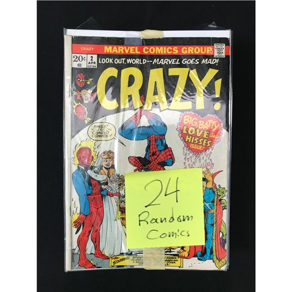LOT OF 24 RANDOM COMICS