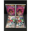 Image 1 : LOT OF 4 SPIDERMAN BADROCK COMICS 2X1A 2X1B - MARVEL COMICS