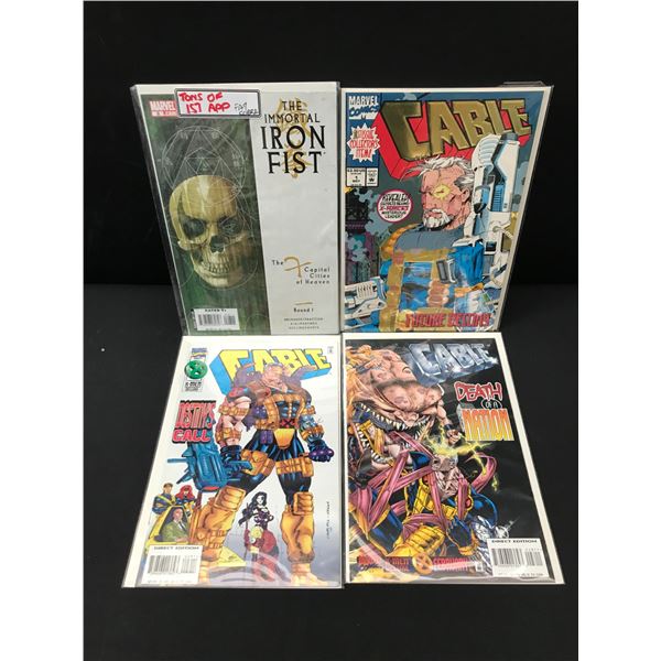 LOT OF 4 MARVEL COMICS - 3 FEATURING CABLE