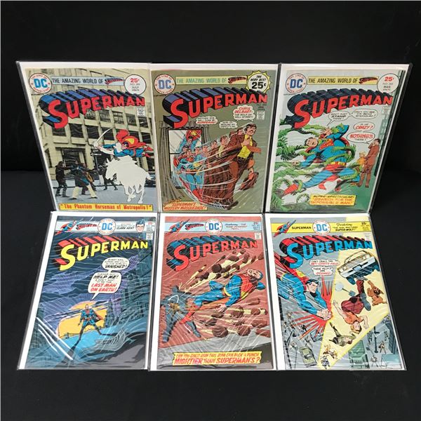 LOT OF 6 SUPERMAN COMICS - DC COMICS