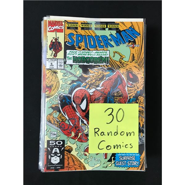 LOT OF 30 RANDOM COMICS