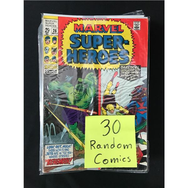 LOT OF 30 RANDOM COMICS