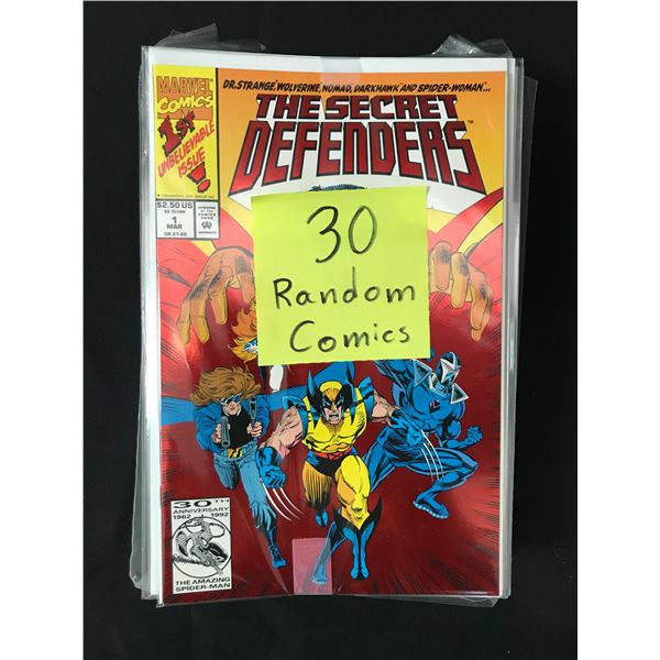 LOT OF 30 RANDOM COMICS