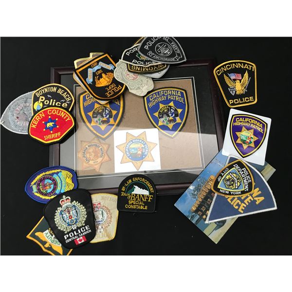 LOT OF LOOSE POLICE AND SHERIFF PATCHES