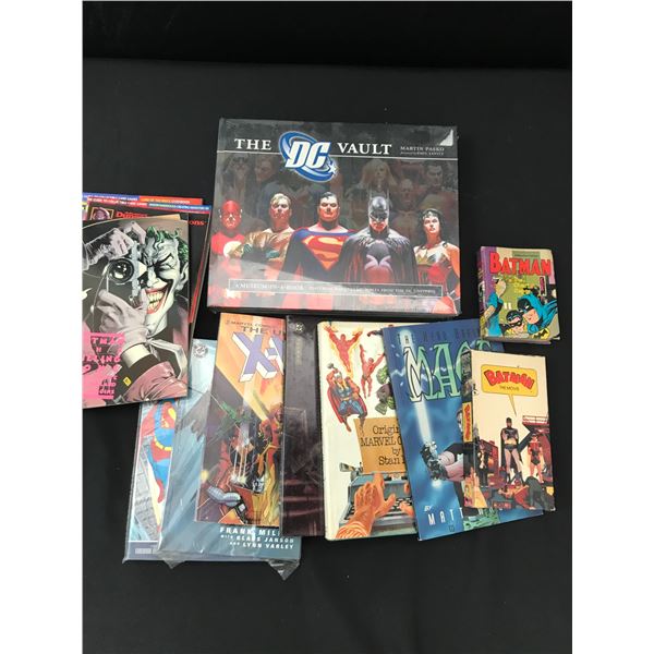 LOT OF GRAPHIC NOVELS INCLUDING BATMAN AND X-MEN