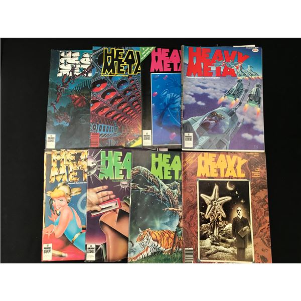 LOT OF 8 HEAVY METAL MAGAZINES