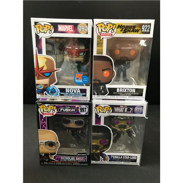 LOT OF 4 FUNKO POPS IN ORIGINAL PACKAGING