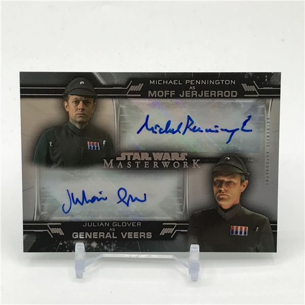 TOPPS STAR WARS MASTERWORK DUAL SIGNED STAR WARS TRADING CARD 25/50