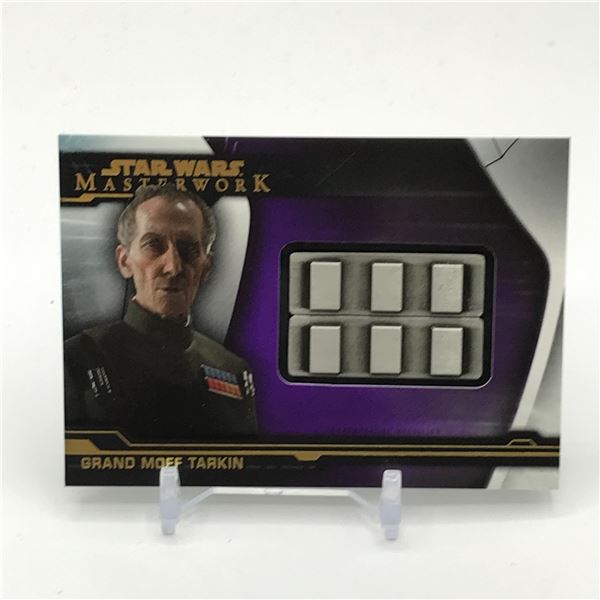 TOPPS STAR WARS MASTERWORK ARTIFACT MEDALLION GRAND MOFF TARKIN TRADING CARD