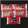 Image 1 : LOT OF 5 CONAN II SEALED BOOSTER TRADING CARD PACKS