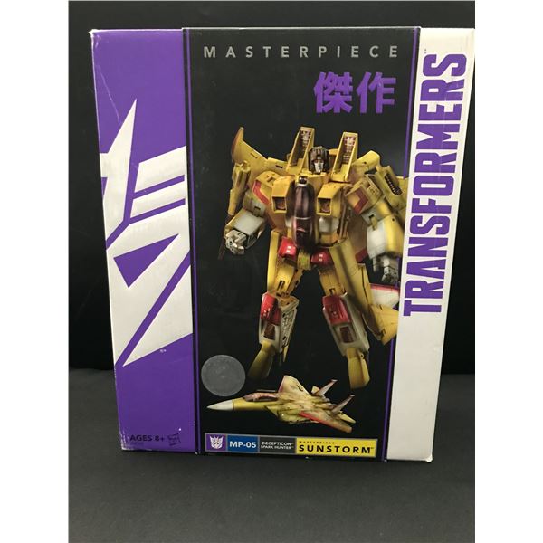 TRANSFORMERS MASTERPIECE SUNSTORM IN ORIGINAL PACKAGING