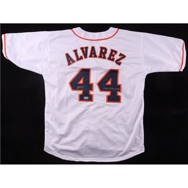 YORDAN ALVAREZ SIGNED HOUSTON ASTROS JERSEY - BECKETT COA