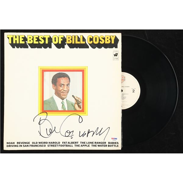 BILL COSBY SIGNED CD SLEEVE - PSA COA