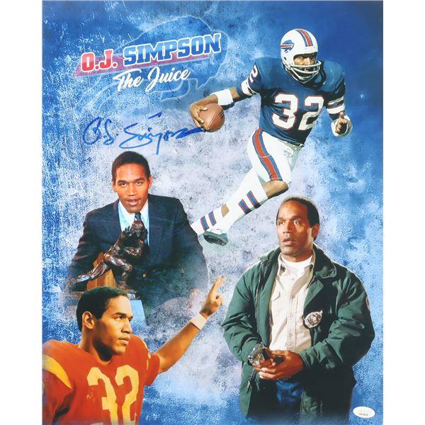 O.J SIMPSON SIGNED 8X10 - JSA COA