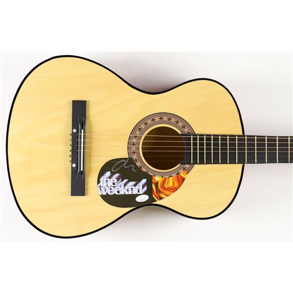 THE WEEKEND SIGNED ACOUSTIC GUITAR - JSA COA