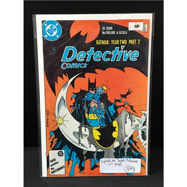 DETECTIVE COMICS YEAR 2 PART 2 SIGNED BY TODD MCFARLANE ON 1ST PAGE - DC COMICS