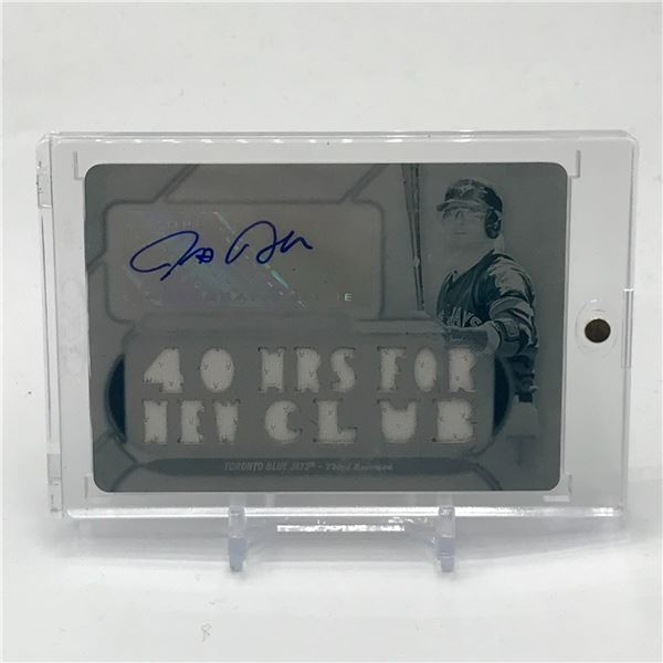 2017 TOPPS JOSH DONALDSON SIGNED TRADING CARD 1/1