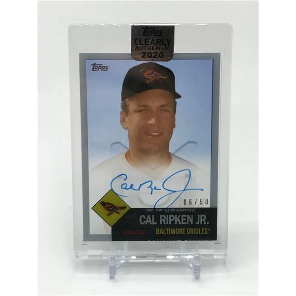 2020 TOPPS CAL RIPKEN JR SIGNED TRADING CARD 06/50