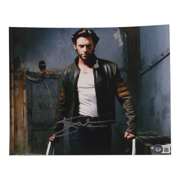 HUGH JACKMAN SIGNED WOLVERINE 8X10 - BECKETT COA