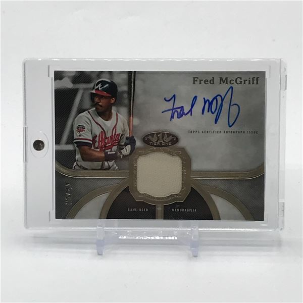 2020 TOPPS FREDD MCGRIFF SIGNED TIER 1 PATCH TRADING CARD 41/99