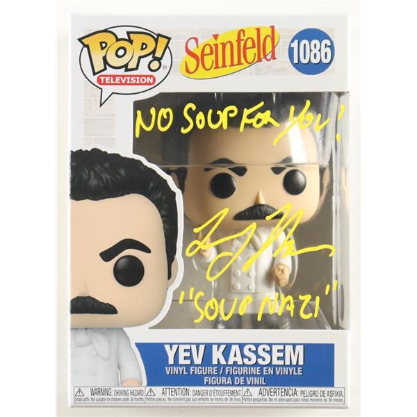 LARRY THOMAS SIGNED YEV KASSEM SIGNED SOUP NAZI SEINFELD FUNKO POP - SCHWARTZ COA