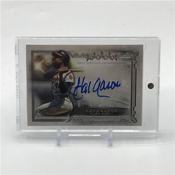 2020 TOPPS HANK AARON SIGNED TRADING CARD