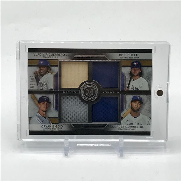 2020 TOPPS MUSEUM COLLECTION BASEBALL QUAD RELIC TRADING CARD