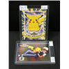Image 1 : LOT OF 2 POKEMON CARDS INCLUDING #25 PIKACHU RARE 4TH PRINT