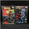 Image 1 : LOT OF 2 COMICS BATMAN SPAWN AND SPAWN BATMAN - DC / IMAGE