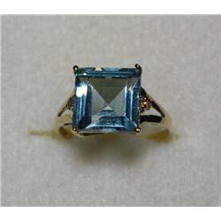 2.5 Carat Blue Topaz Ring