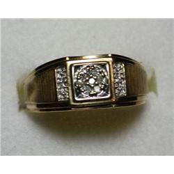 Gents .10 Carat Total Weight Diamond Ring