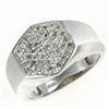 Image 1 : Men's 1 ctw Diamond Ring in White Gold