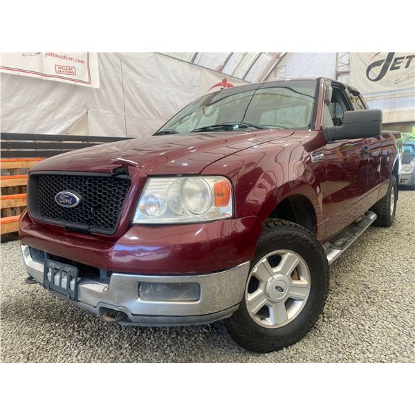 PARKSVILLE - 2004 FORD F-150 RED 289493 KMS "NO RESERVE: - DC58320