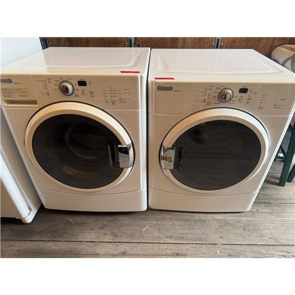 Maytag Epic 2 Series White Front-Load Washer and Dryer Set