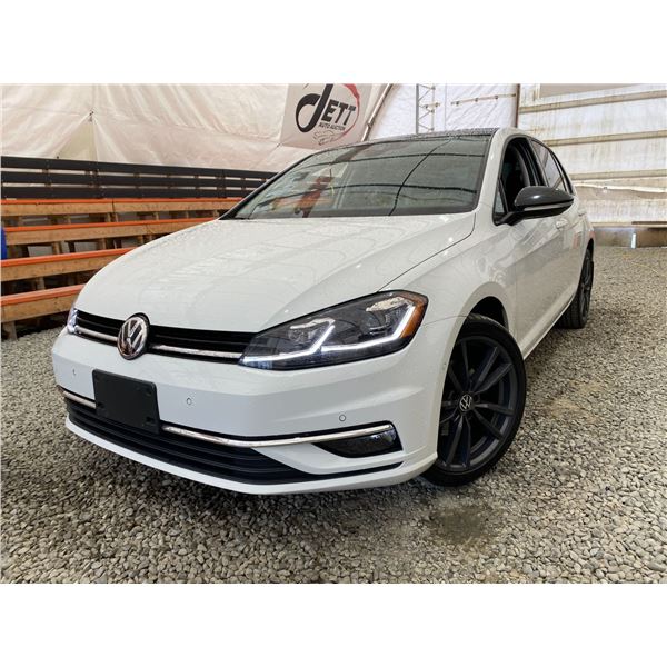 PARKSVILLE - 2018 VOLKSWAGEN GOLF  WHITE 81188 KMS - D268416