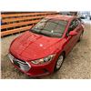 Image 4 : PARKSVILLE - 2017 HYUNDAI ELANTRA RED 183542 KMS - B042891